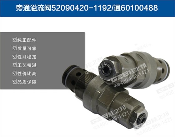 廈工822挖機旁通溢流閥