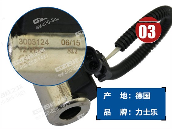 三一65挖機電磁閥線圈