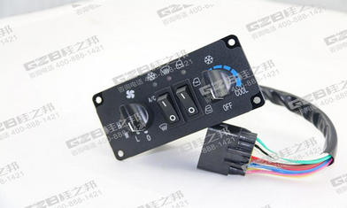 柳工908D、906D挖掘機(jī)空調(diào)控制面板DC12V/KLG03J-017，柳工挖掘機(jī)原廠配件,桂之邦挖機(jī)配件批發(fā)