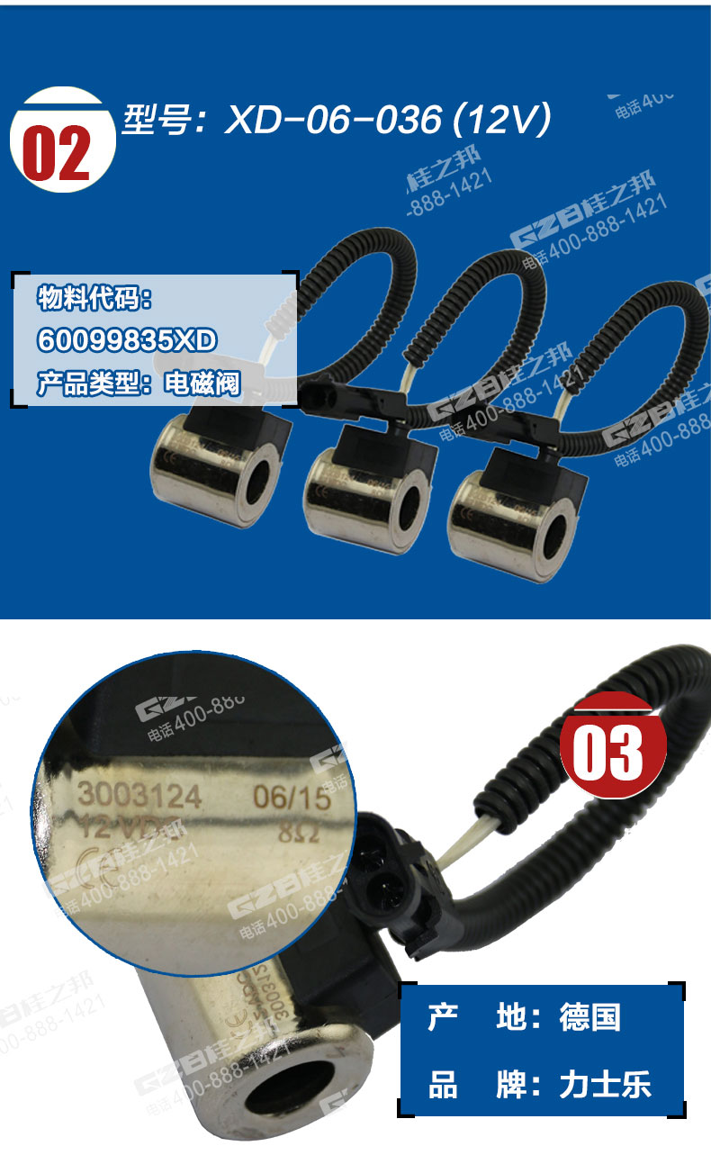 挖掘機(jī)電磁閥線圈