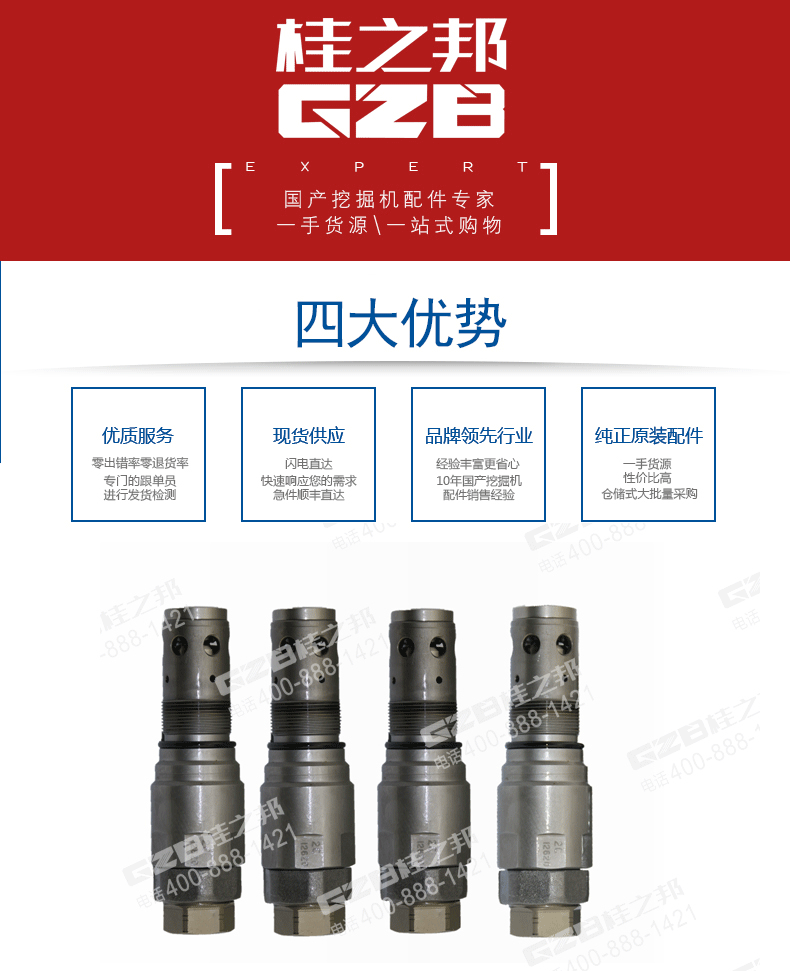 徐工挖掘機回轉(zhuǎn)溢流閥