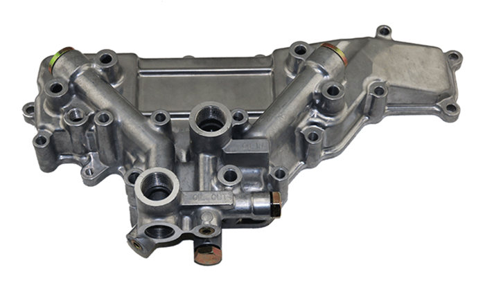 三一205挖機機油冷卻器蓋ME088778