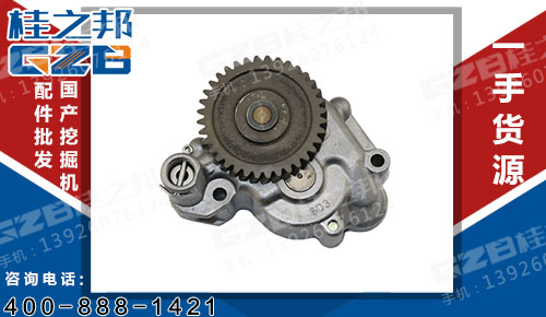 三一SY205挖掘機(jī)三菱機(jī)油泵總成 三一挖機(jī)配件