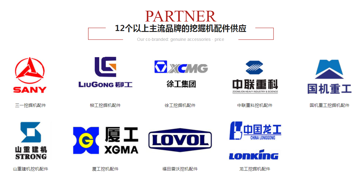 成都挖掘機配件