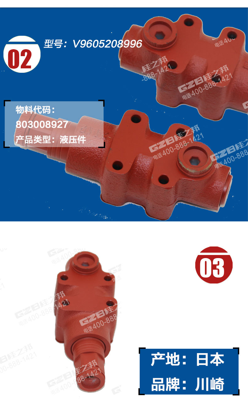 三一挖掘機(jī)邏輯閥組件