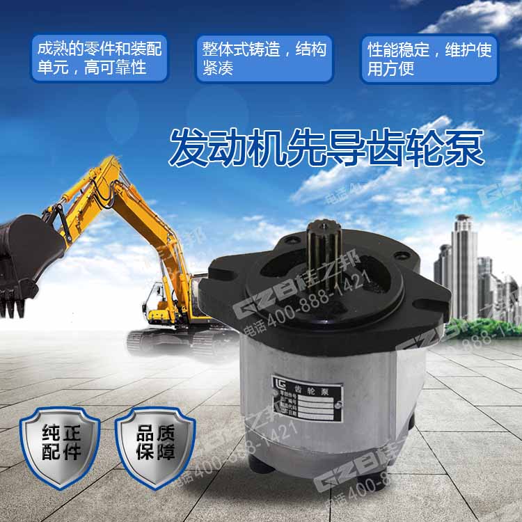 柳工挖掘機(jī)先導(dǎo)齒輪泵