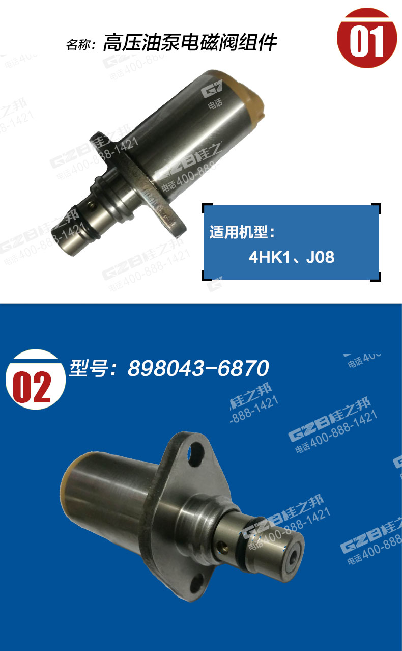 日立挖掘機高壓油泵電磁閥
